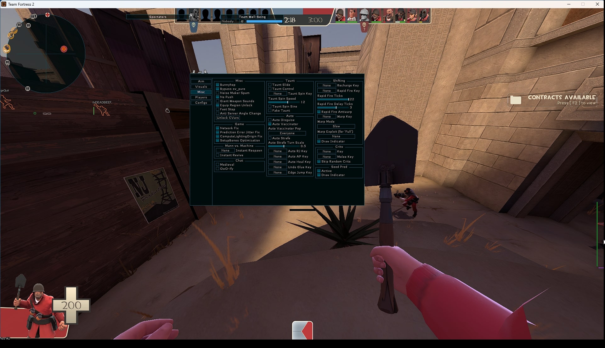 Cheats for TF2 / Team Fortress 2