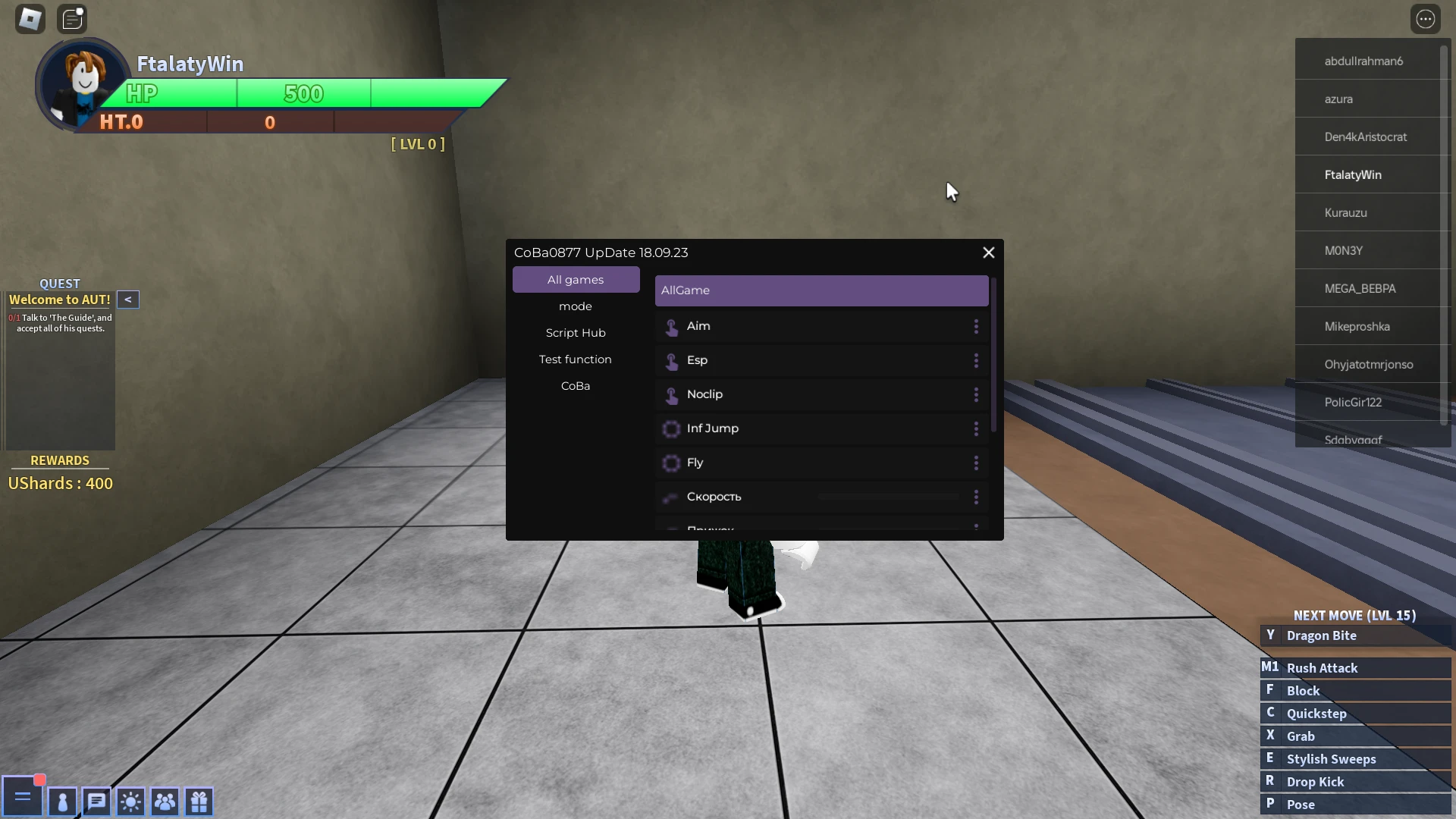A Universal Time - Roblox Cheats kostenlos herunterladen (Auto Skills, Auto Farm)