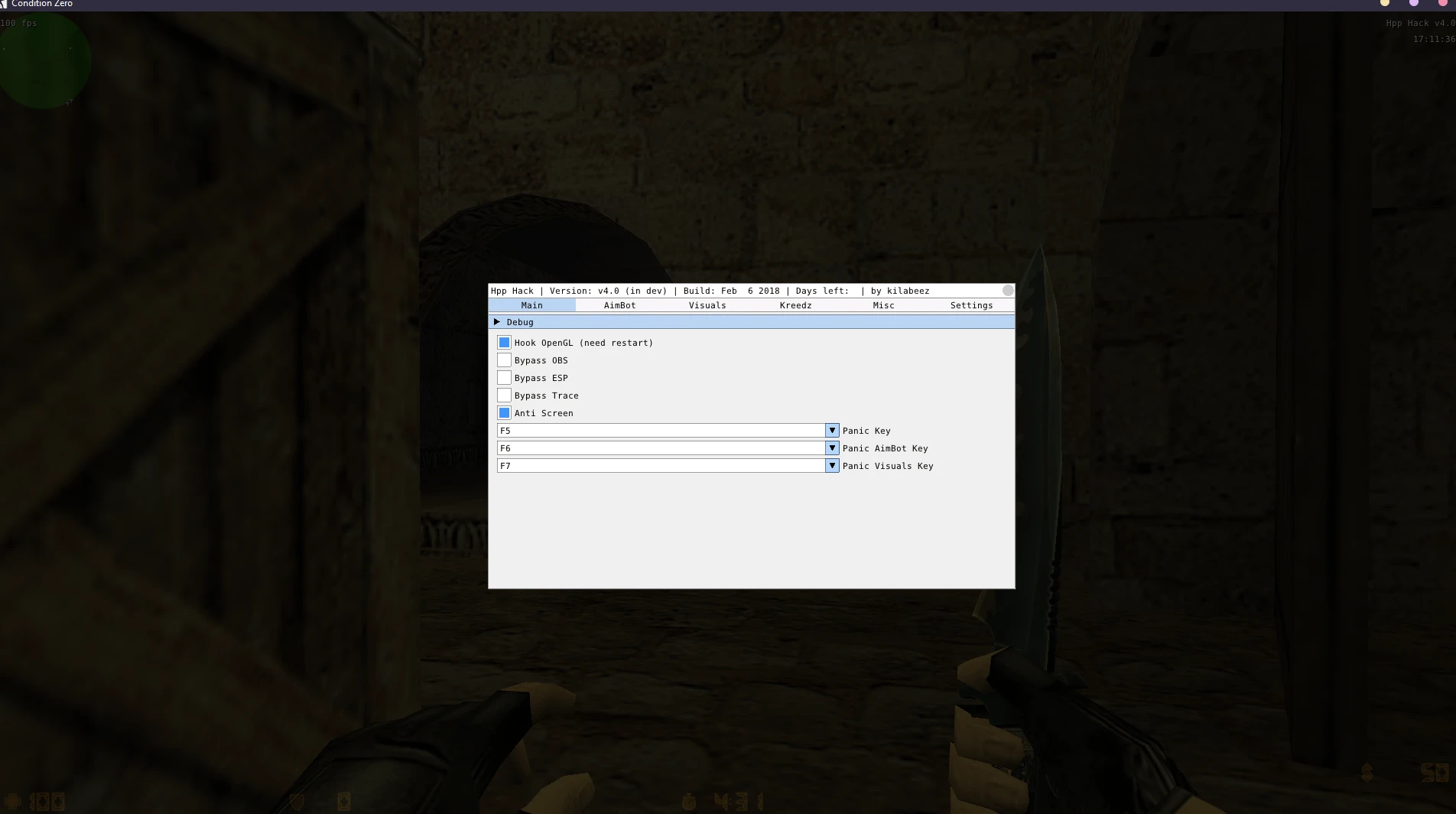 HPP v4 - CS1.6 uchun bepul cheat (WH, AIM, ANTI-KICK)