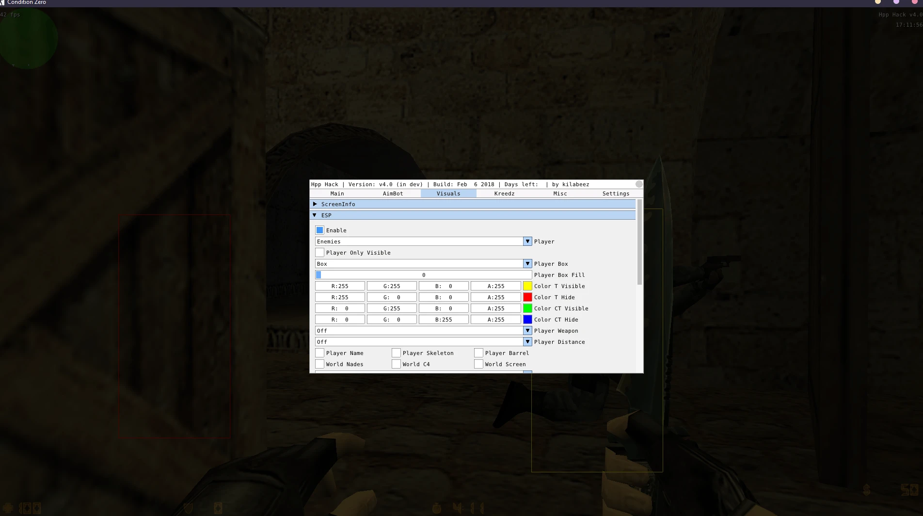 HPP v4 - CS1.6 uchun bepul cheat (WH, AIM, ANTI-KICK)