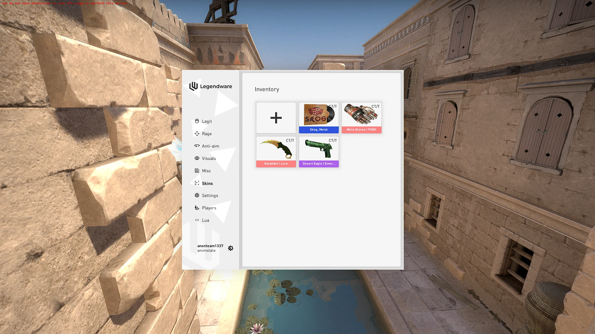 Legendware - شيت HvH لـ CS:GO (كراك)