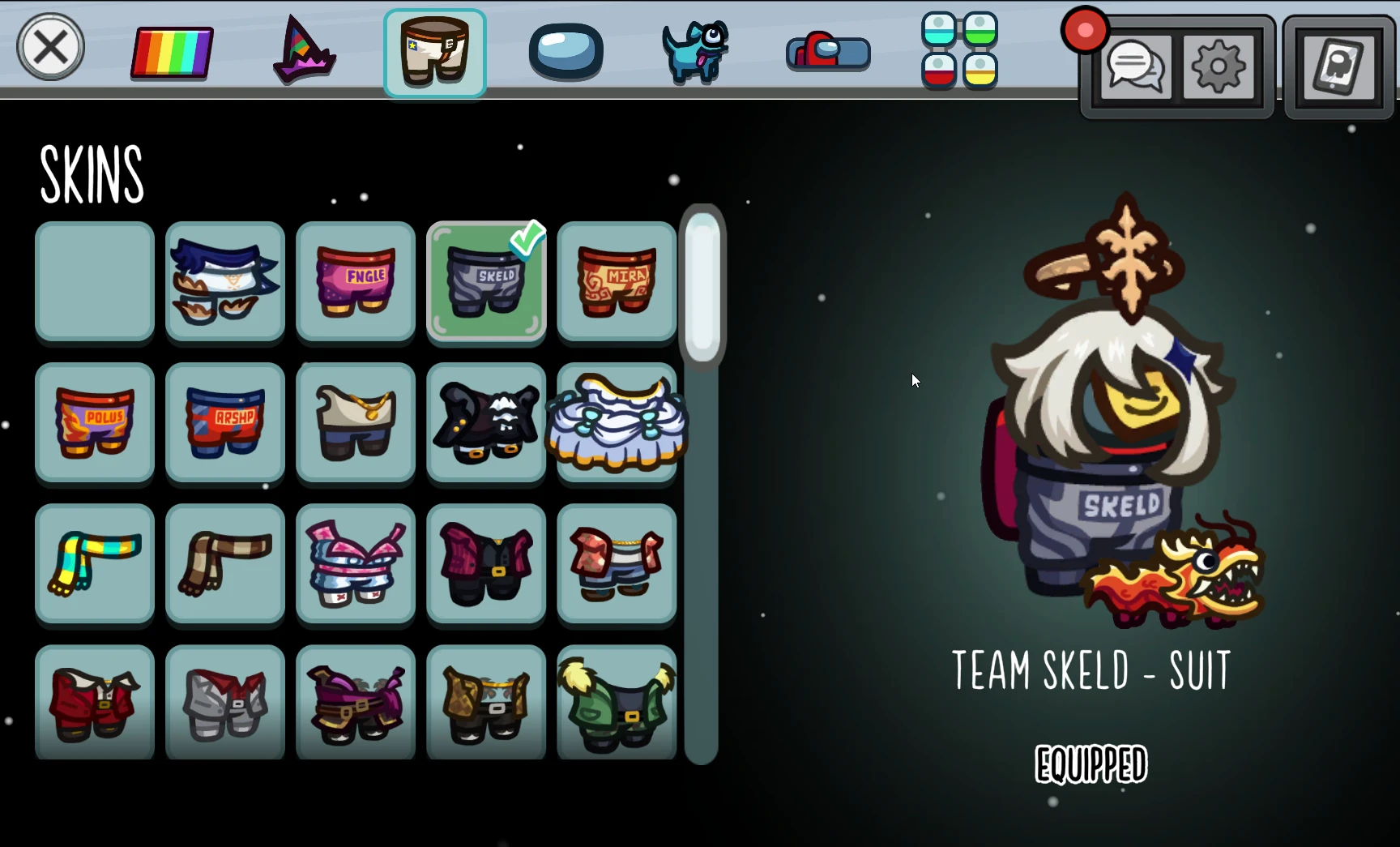 ModMenuCrew Lite - Darmowy hack do Among US (Odblokowane skórki, ruch, teleporty, kicki)