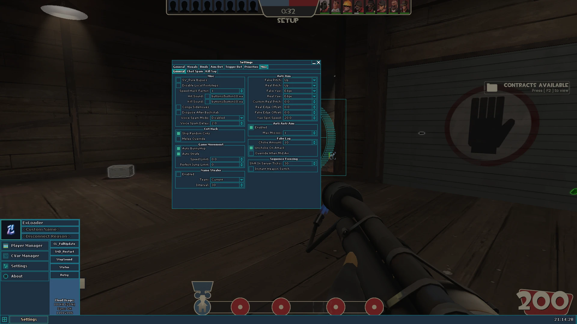 SilentAim, ESP, Trigger bot + CFG - cheat for TF2 NullCore