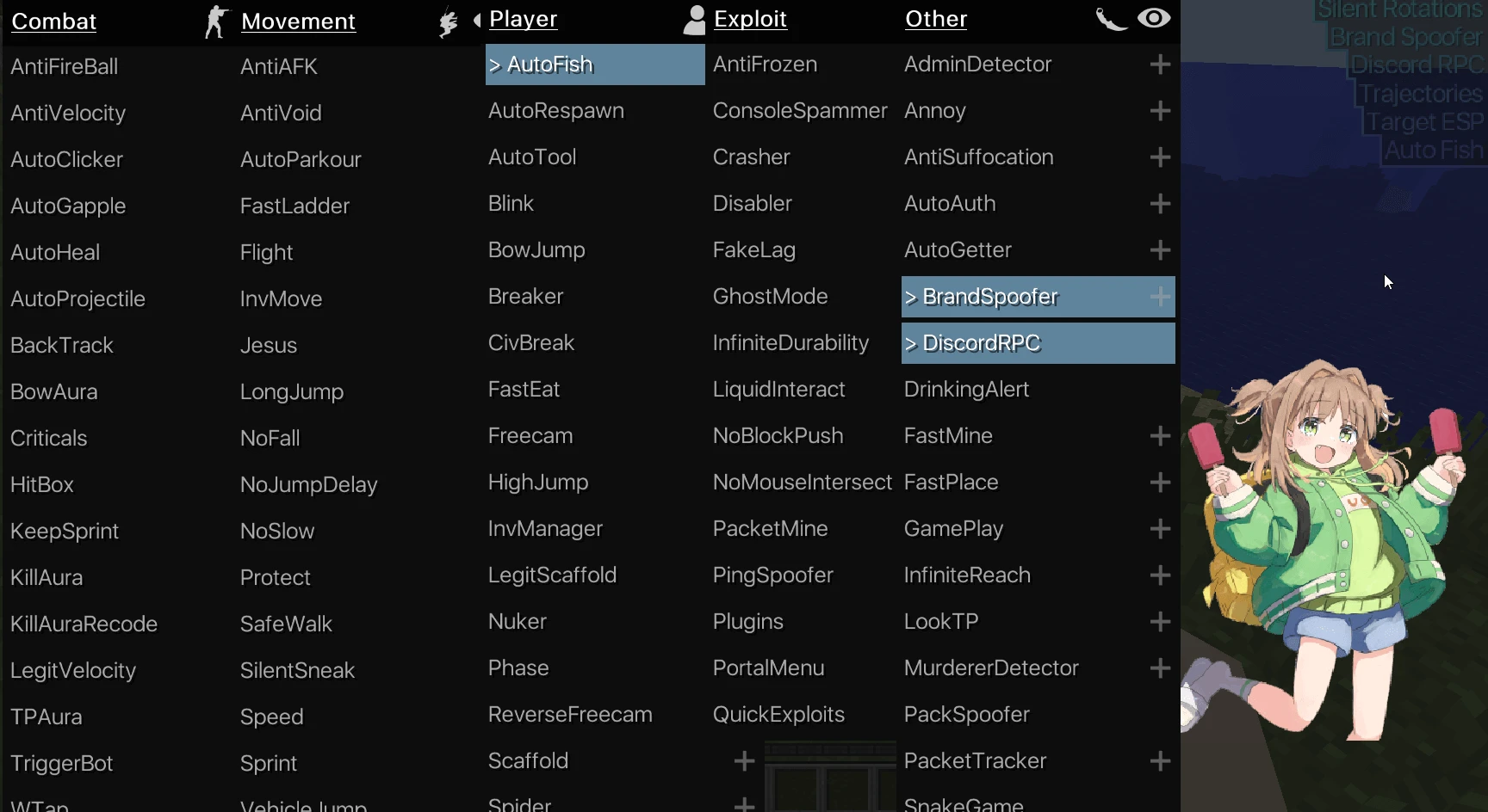 NightX Client - Darmowy cheat Forge do Minecraft oparty na LiquidBounce+