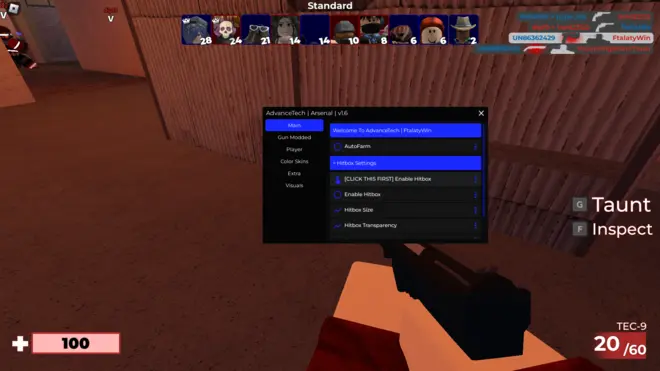 Arsenal - Free roblox cheats (Aimbot, TriggerBot, Bhop) | AdvancedTech - BerTox