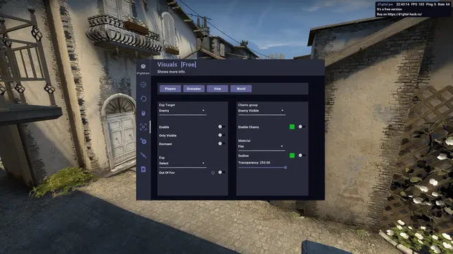 D1gital - legit ESP hack for CSGO