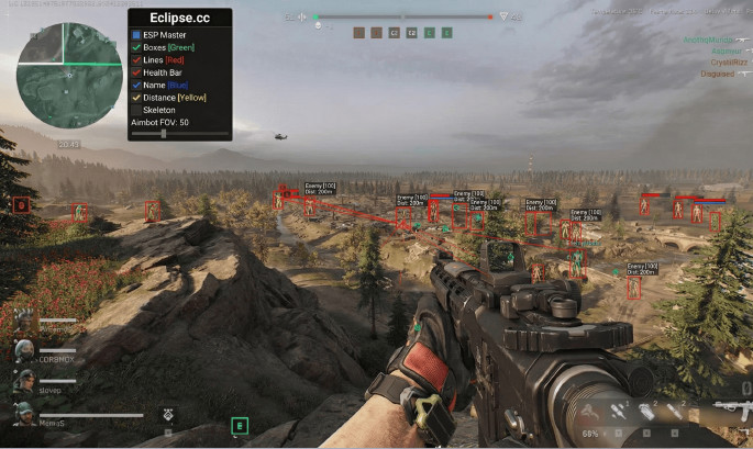 Eclipse.cc - Nedetekovaný HvH hack pro Delta Force (Triggerbot, Wallhack, Aim, Bhop)