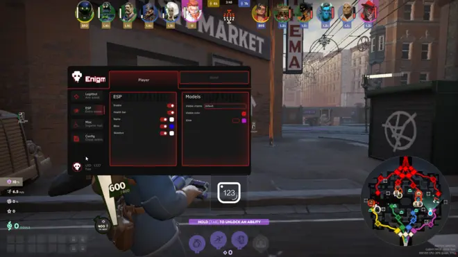 EnigmaDeadlock - Free cheat for Deadlock (WH, ESP, Aimbot)
