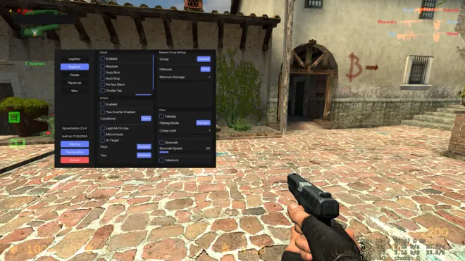 Ragebot, Legitbot, AntiAim, Visuais - cheat Epoximotion para Counter-Strike: Source