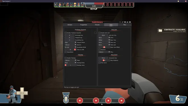 Fedoraware - Maior cheat HvH para TeamFortress 2