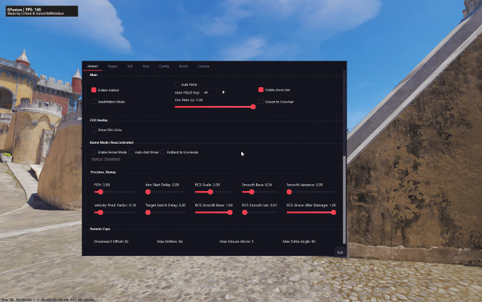 GFusion - External Legit-Cheat für CS2 (WH, AIM, CFG)