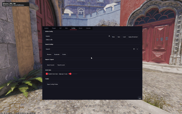 GFusion - CS2 için harici legit hile (WH, AIM, CFG)