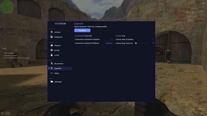 Interium - HvH CS 1.6 cheat (Crack) | steam_legacy
