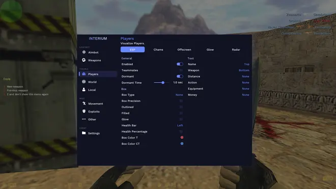 Interium - Cheat HvH per CS 1.6 (Crack) | steam_legacy