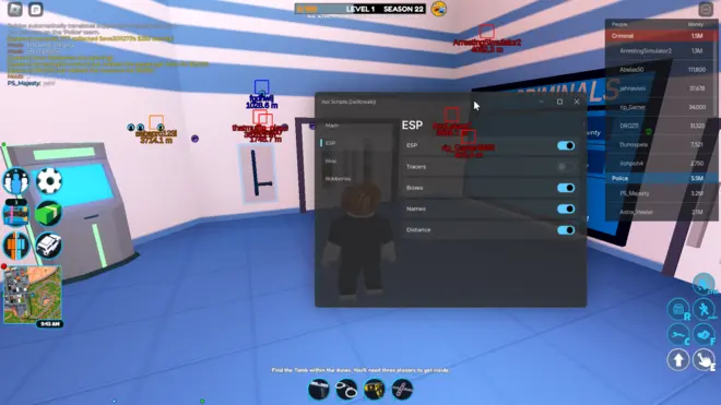 JailBreak - Skrypty do Roblox (Esp, Silent Aim, Auto Farm, Infinite Jump, NoClip, Aimbot)