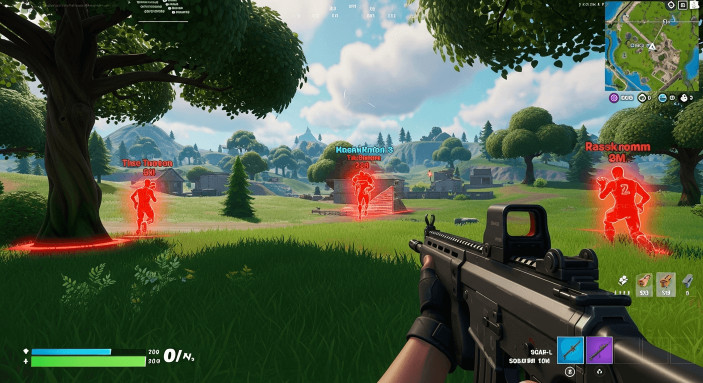 Klavistic External - Fortnite için Wallhack ESP hilesi ve Triggerbot