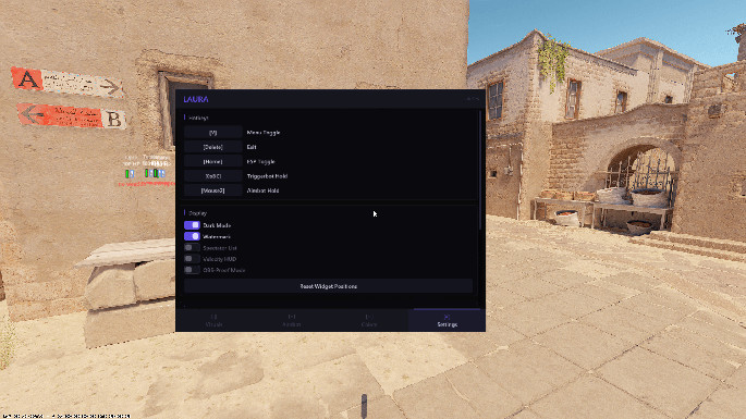 Laura External - Wallhack va aimbot bilan bepul CS2 chit