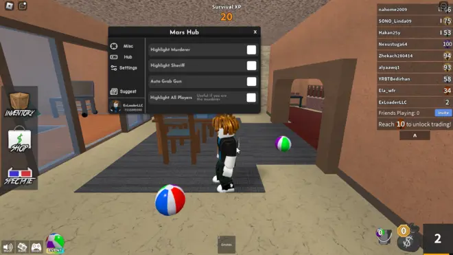 Murder Mystery - Códigos e Scripts gratuitos para Roblox | Eclipse Hub - Nexus