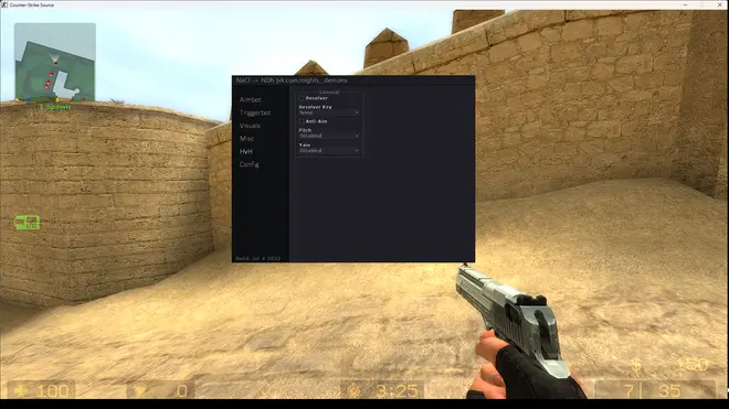 NDh - Cheat simples e gratuito com ESP para Counter-Strike: Source