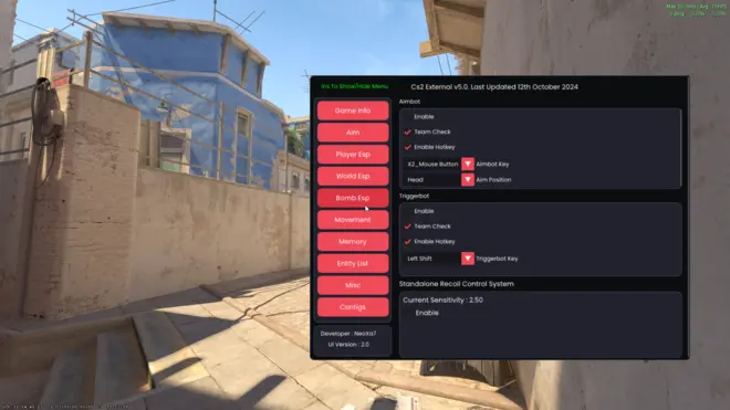 NeoXaHack - Scarica cheat gratuito per CS2 (External)
