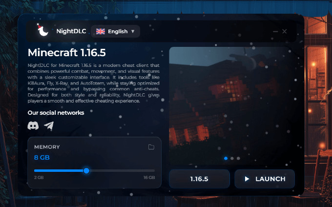 NightDLC - FunTime, HolyWorld va SpookyTime uchun bepul Minecraft chit