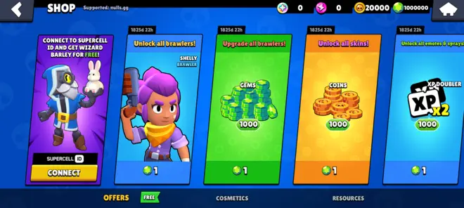 Kilidi açılmış Brawl Stars'ı indir (Null's tam sürüm sınırsız para modu)