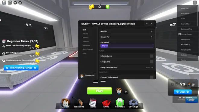 Rivals - Hacks gratuitos para Roblox (LUA) | Silent