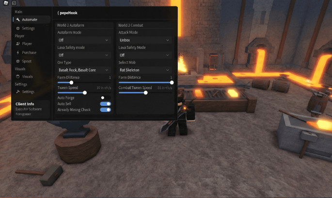 The Forge - Migliori script LUA gratuiti per Roblox (Auto Craft, Auto Forge)