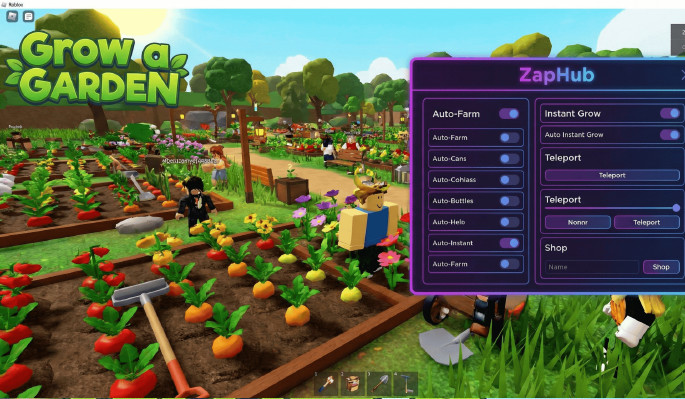 Grow a Garden - Kode dan script Roblox gratis (Auto Plant, Auto Harvest, Instant Grow)