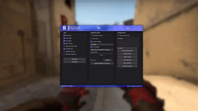 Sapphire - Cambiador de inventario gratuito para CSGO