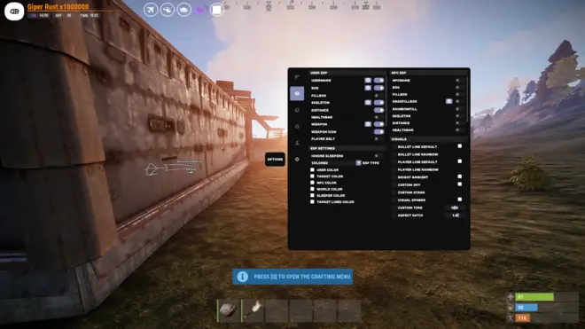 Sikira - Cheat para Rust Pirate (Bullet TP, Manipulador)