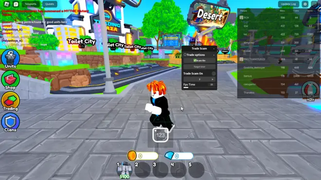 Toilet Tower Defense - Script exploit Auto Farm e Infinite Coins para Roblox