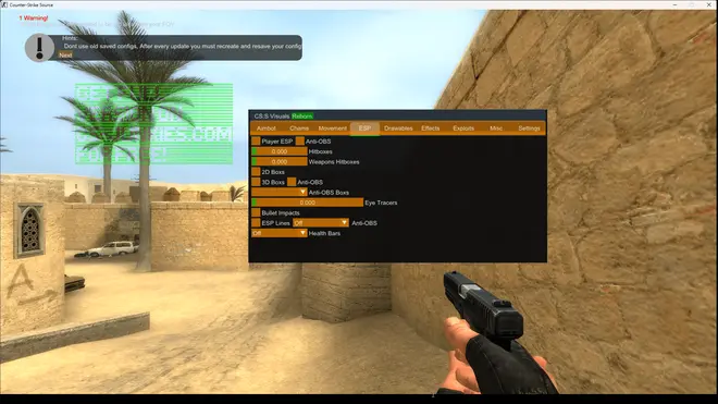 VisualsReborn - Aimbot, Wallhack + CFG para CS Source